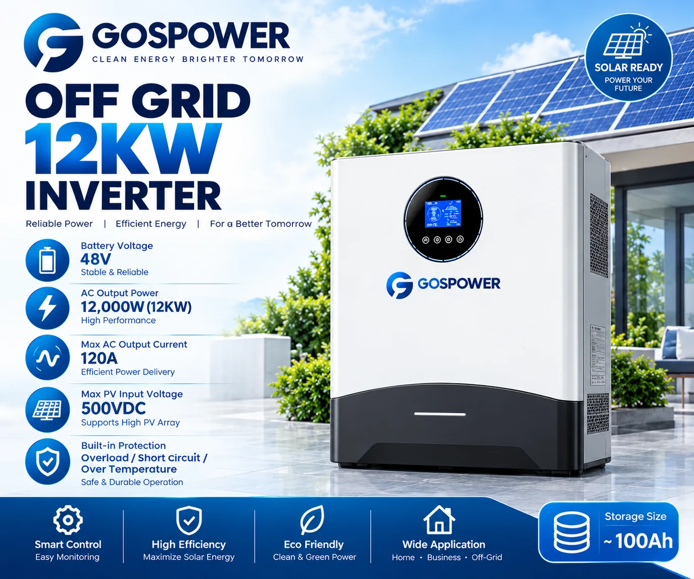 Gospower 12KW Off-Grid Inverter